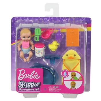 Barbie Lalka dziecko + akcesoria GHV84